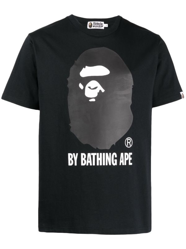 BAPE BLACK *A BATHING APE® logo-print cotton T-shirt