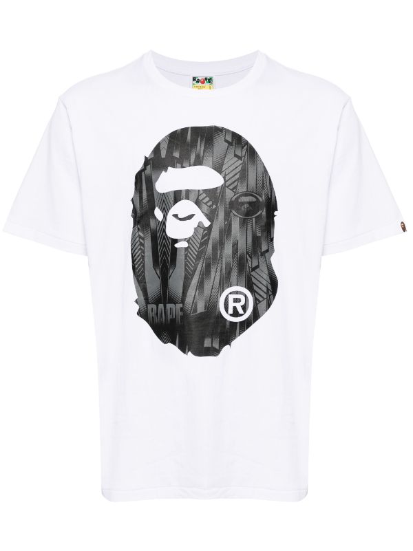 A BATHING APE logo-print cotton T-shirt