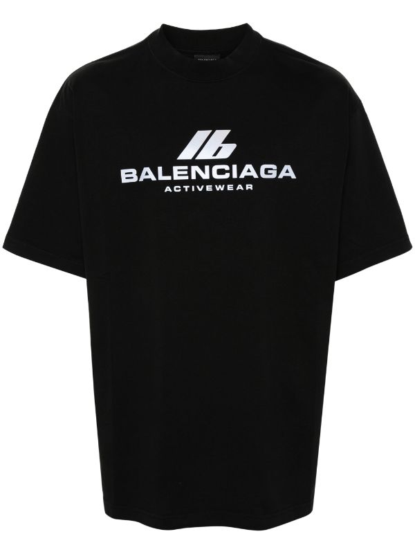 Balenciaga reflective-logo cotton T-shirt